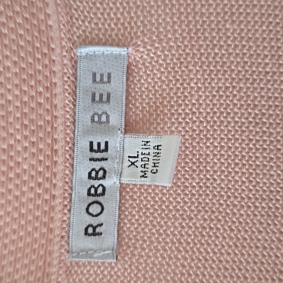 ROBBIE BEE BRAND WOMEN'S PINK SHRUG OPEN CARDIGAN SIZE XL - Picture 3 of 13